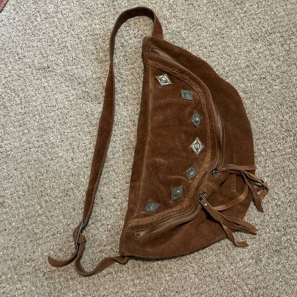 Free People Handbags - Free People Suede Sling Bag
